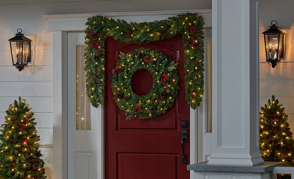 festive holiday porch decorations