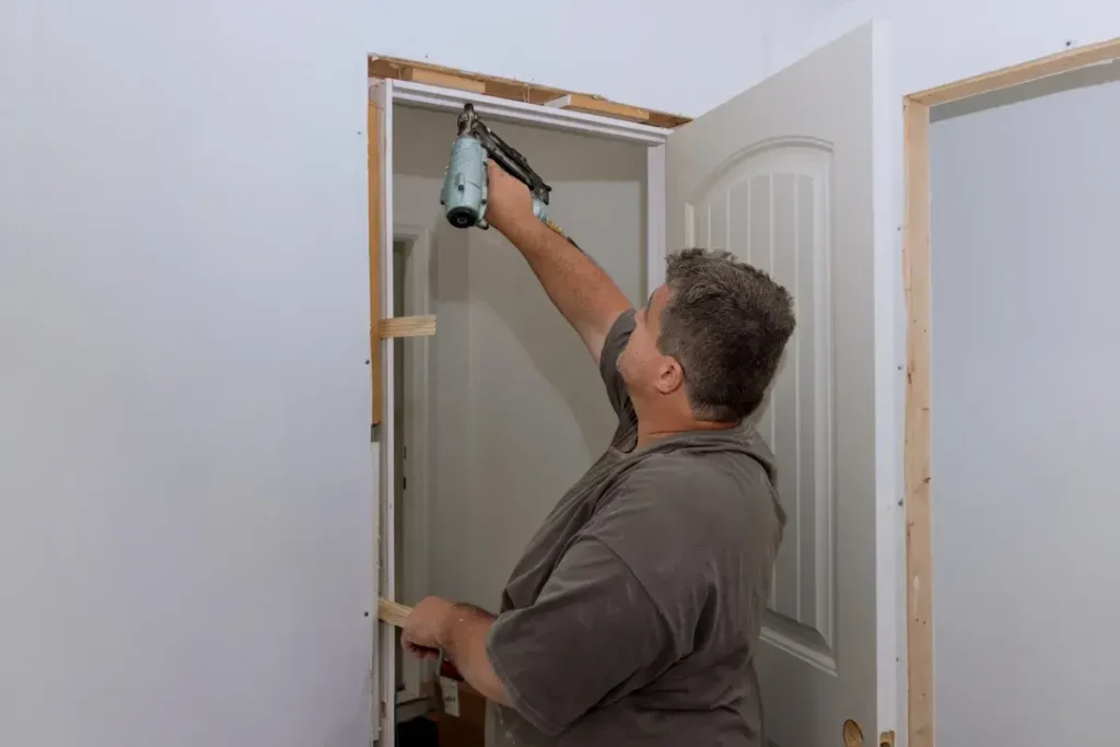 pre-hung interior door frame