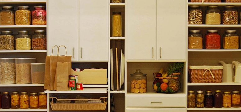 space-saving pantry cabinets