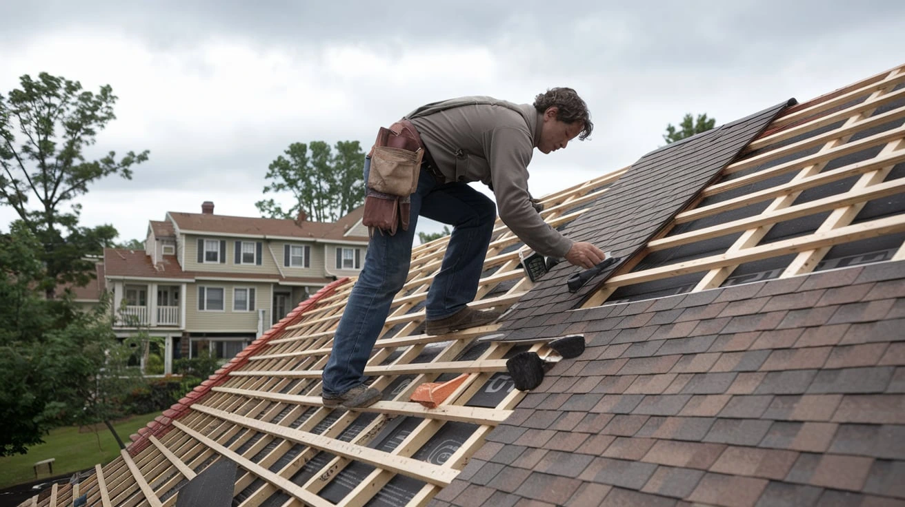 Shingling a Roof