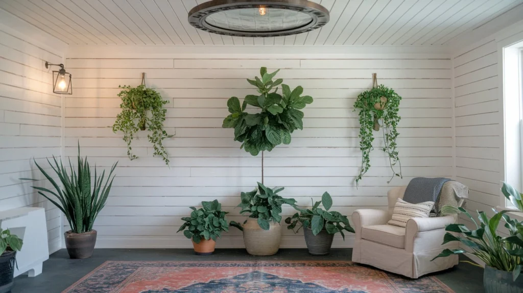 shiplap on ceiling