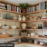 organization for corner cabinet