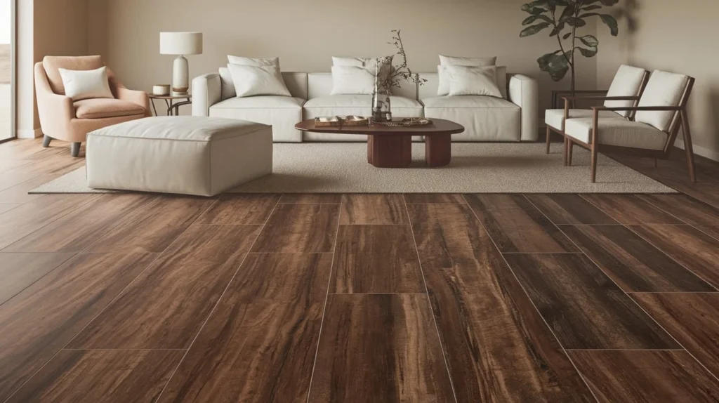 porcelain tile flooring wood look