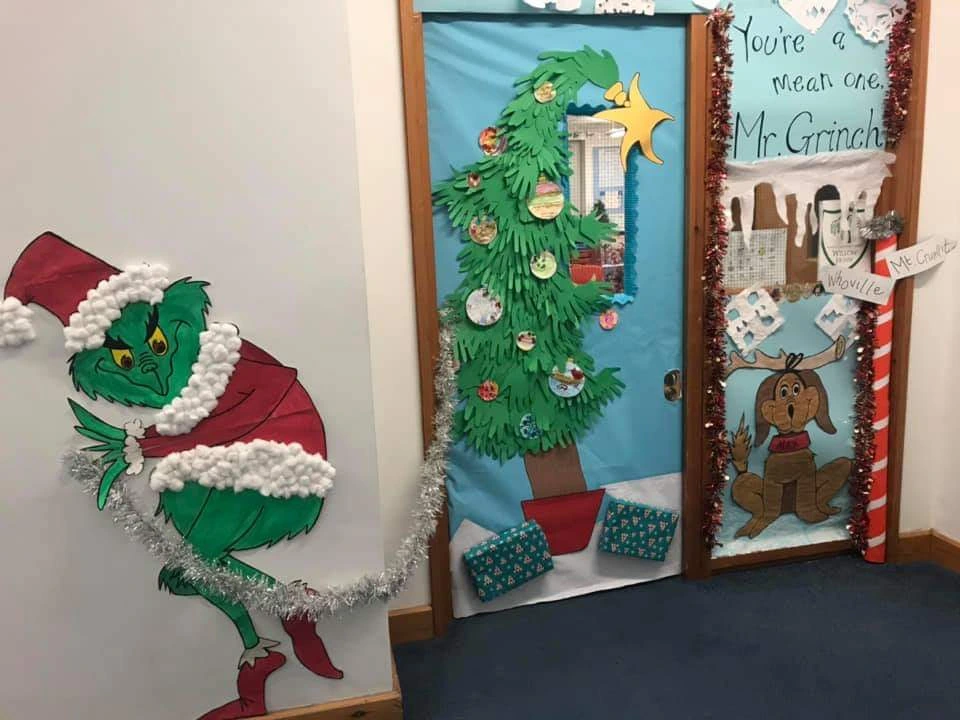 Grinch Christmas Door