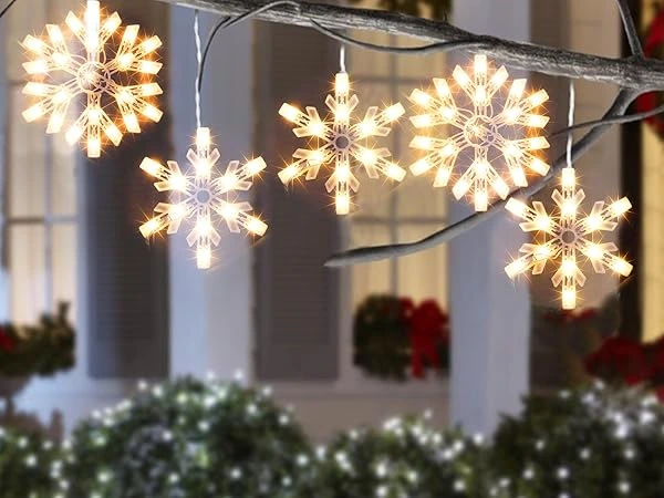 Snowflake Christmas Lights for Your Home Decor