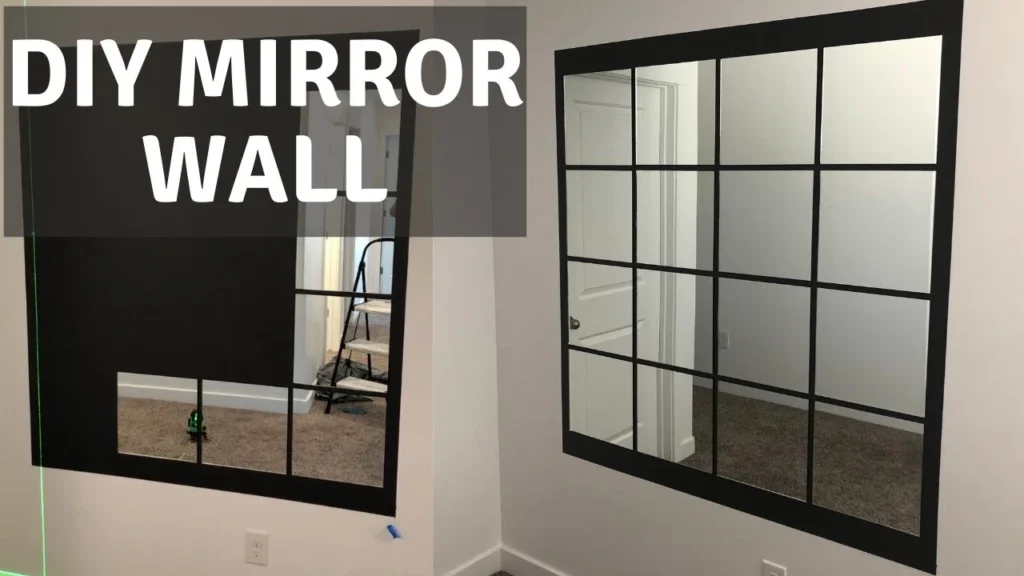 diy mirror wall