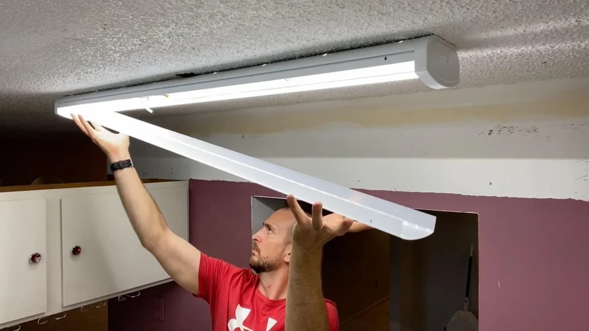 How to Replace a Fluorescent Light Fixture with a Modern Pendant Light