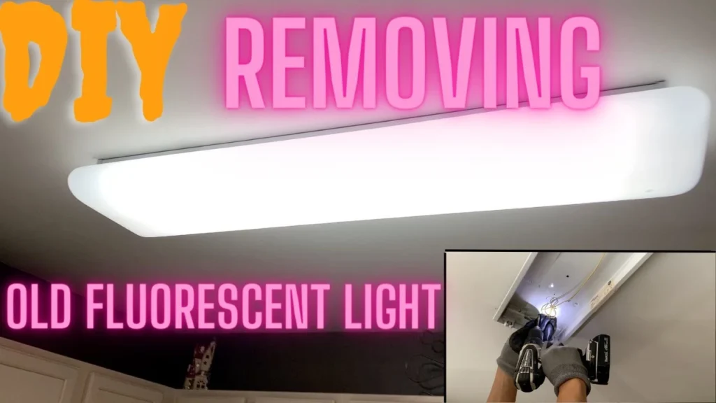 Removing an Old Fluorescent Light Fixture