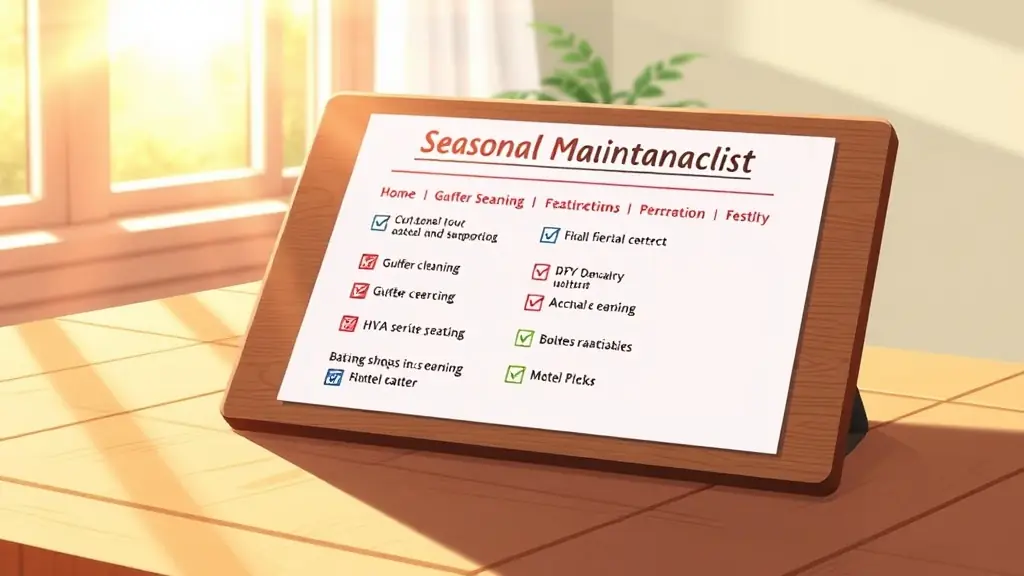 Seasonal House Maintenance Checklist